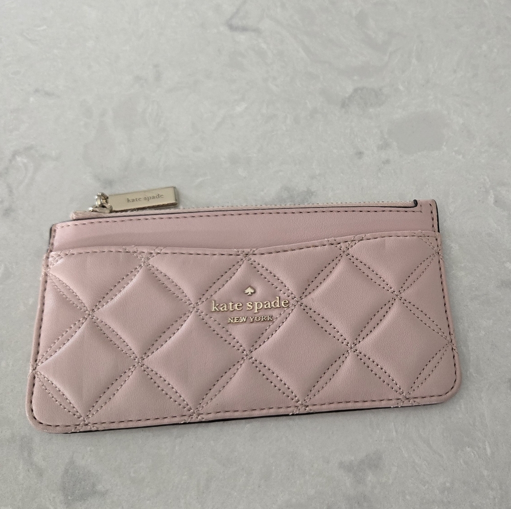 Like new Kate Spade Pink Quilted Wallet